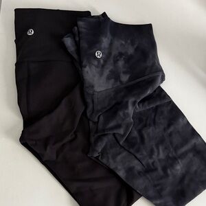 Lululemon Black and Gray Leggings